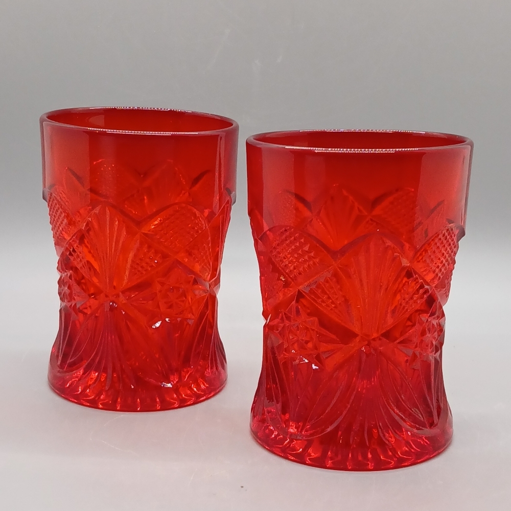 Red Glass Tumbler